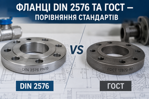 Фланці DIN 2576 та ГОСТ &mdash; порівняння стандартів