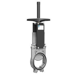 Засувка шиберна двонаправлена CMO нержавіюча Ду 100 cmo-ab-4-n фото