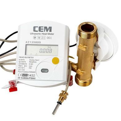 Лічильник тепла ультразвуковий CEM CM-HR Ду 15 0,6 м3/год MBUS cem-cm-hr-15-06 фото