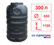 Емкость 300 л вертикальная трехслойная не пищевая 6500 фото 1