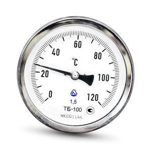 Термометр біметалевий осьовий ТБ 80/160 кл. 1,5 (0...+250&deg;C) tb-os-80/160-kl15-0-250 фото