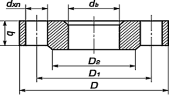 Чертеж фланец стальной плоский