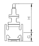 Габариты редукционного клапана