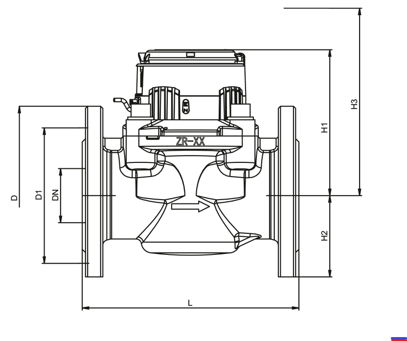 Габаритные размеры счетчика воды Зеннер